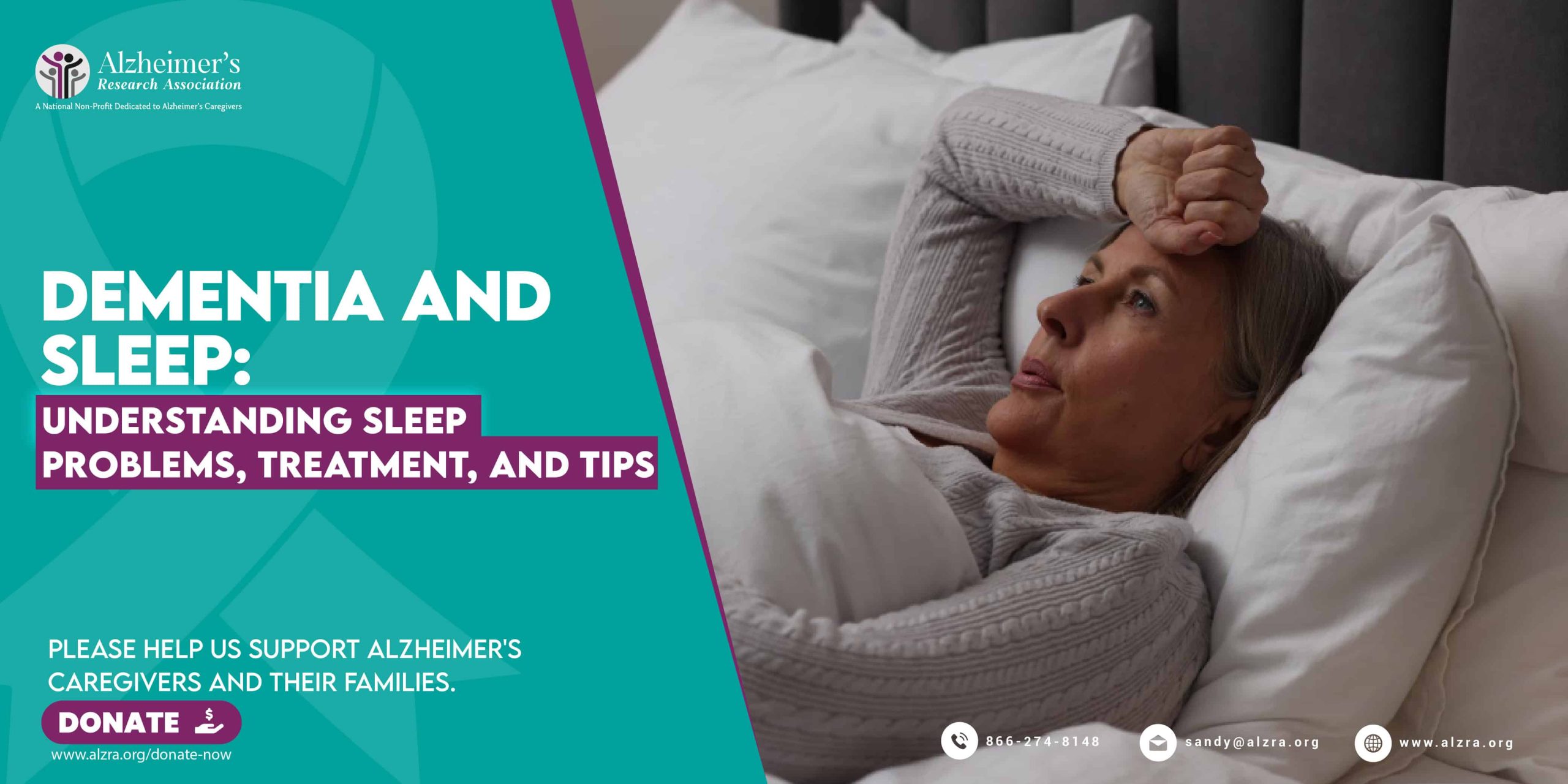 Caregiver helping a person with dementia during nighttime sleep disturbance